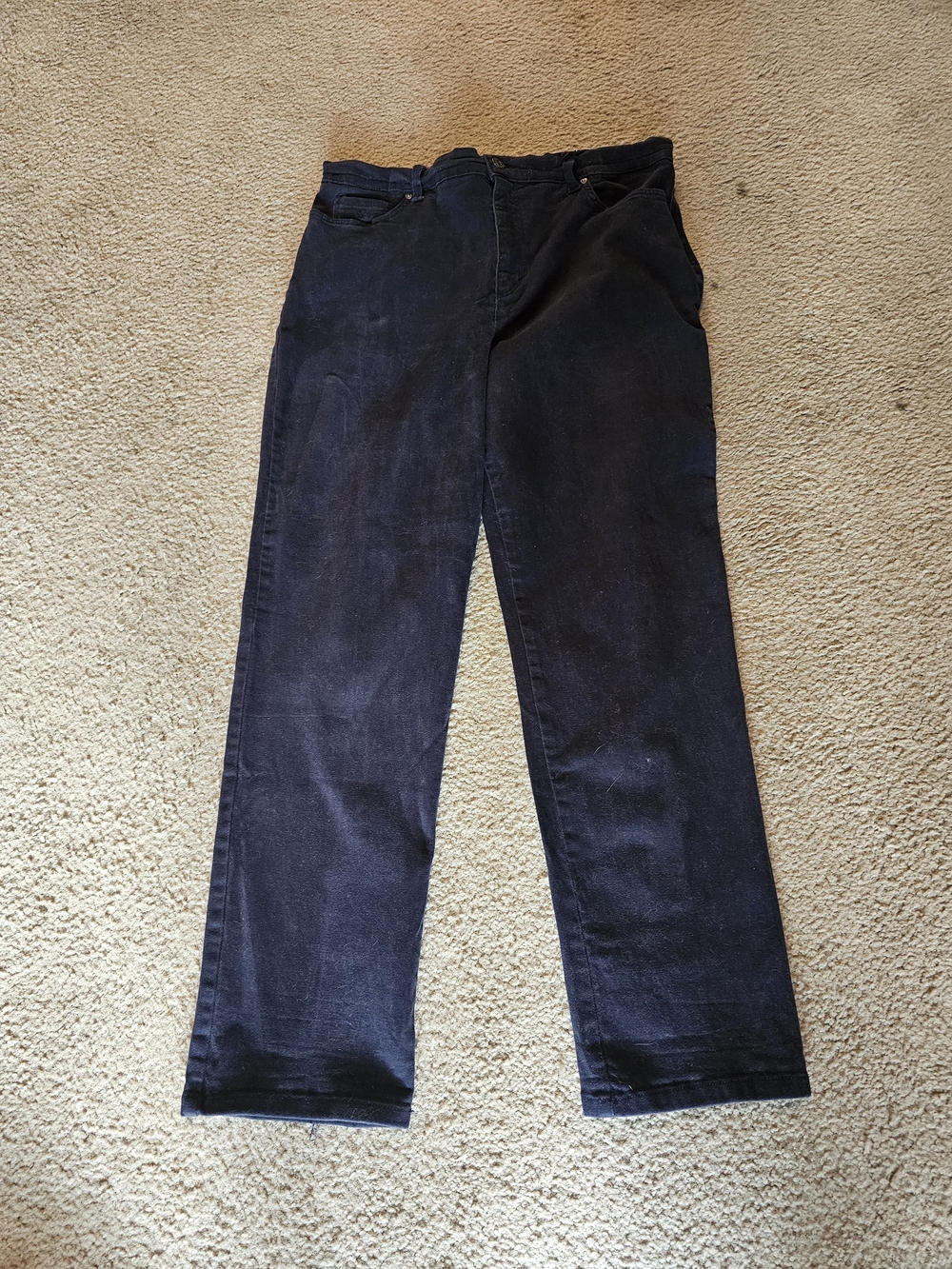 Gloria Vanderbilt Black Denim Jeans with Purple Label